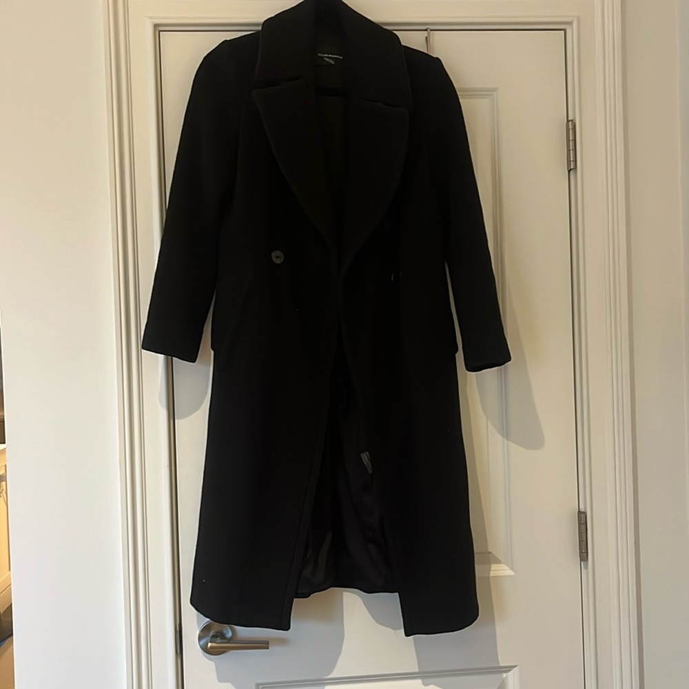 Club Monaco black wool coat size small